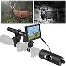 DIY Rifle Night Vision Scope with CCD and Flashlight for Riflescope Outdoor Night Hunting Optics