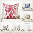 45 x 45cm Cushion Inserts With Damask Cushion Covers Square Throw Sofa Pillows