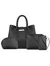 LEGAL BRIBE Women's Stylish Hand-held Bag Combo of 4 (Black)