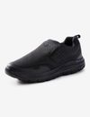 RIVERS - Mens Summer Casual Shoes - Loafers - Black Slip On - Work Footwear
