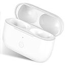 Wireless Charging Case Replacement Compatible for AirPods Pro Charger Case 1st & 2nd Generation with Pairing Sync Button, no AirPods Pro Including, White