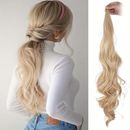 Long Wavy Curly Synthetic Ponytail Extensions - 32 Inch Flexible Wrap Around Hairpieces For Women - Daily Use Hair Accessories Hair Accessories