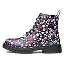 Lilley Rebecca Kids Black Floral Ankle Boot - Size 3 UK - Black