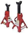 KEEAN 3 TON Steel CAR Jack Stand with Heavy Duty SELF Locking Ratchet Handle (Automotive) (Set of 2 Pieces)