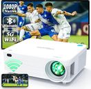 ✅ WISELAZER Projector 4K Native 1080P Movie/TV Video Projector 5G/Wifi/BT ⭐NEW⭐