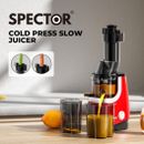 Spector Cold Press Slow Juicer Whole Fruit Juice Extractor Vegetable Processor