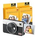 Kodak Mini Shot 2 Retro | 68-Sheet Bundle | Portable Wireless Instant Camera & Photo Printer, Compatible with iOS & Android and Bluetooth Devices, Real Photo (2.1x3.4) 4Pass Technology - White