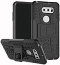 SkyTree Case Compatible with LG V30, Shockproof Heavy Duty Dazzle with Kickstand Protective Back Cover for LG V30