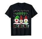 Christmas Lights Merry Christmas Gnomo ASL Lenguaje de señas Camiseta