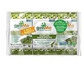 gimMe Organic Roasted Seaweed Snacks 30g Multipack - Extra Virgin Olive Oil Flavour - Healthy On-The-Go Snack for Kids & Adults - Keto, Vegan, Gluten Free - 6 x 5g