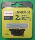 ✅PHILIPS OneBlade QP225/50 LOT 2 Lames rechange Rasoir One Blade Anti-Friction