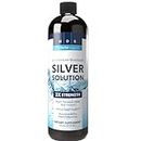 Structured Colloidal Silver Liquid Solution 30ppm Mineral Alkaline pH, Immune Support Supplement 16 Oz