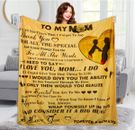 Mothers Day Gifts for Mom from Daughter Son, Mom Blanket Gift Personalized