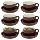 Italian Demitasse Coffee Espresso Tea Cup & Saucer Set - 6pk | FREE DELIVERY
