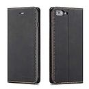 EYZUTAK Case for iPhone SE 2022 5G iPhone 7 iPhone 8 iPhone SE 2020, PU Leather Flip Folio Protective Cover TPU Bumper with Kickstand Card Slot Holder Magnetic Closure Shockproof Wallet Cover - Black