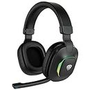 SpinBot Ranger HX300 Wireless Bluetooth Over The Ear Headphones with up to 50ms Low Latency and Flip Boom Mic | 7 Mode RGB Lights | Dedicated Game Mode | Up to 18 Hours of Battery Backup (Black)