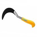 Real Trust Weeding Hook Curved Saw/Khurpi (Fiber Handle), Traditional Handsaw Light Weight for Grass and Weed Removing,Gardening and Agriculture Purpose , Hand-Powered