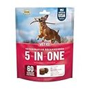 VetIQ 5-in-One Supplement for Dogs, Supports Hip & Joint, Urinary Tract, Immune System, Skin Health and Heart Health, Soft Chews, Made in The USA, 60 Count (Packaging May Vary)