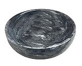Daszui Natural Marble Decorative Bowls for Home Decor, 4.72 inch Hand-Carved Decorative Bowl Key Bowl, Ritual use, Incense Burner, smudging Bowl, Decoration Bowl, offering Bowl