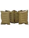 Pack of 4 Cushion Sleeping Bag Backpacking Pillow Soft Comfortable Air Inflatable Travel Pillow Tourist Pillow Sleeping Tourist Pillow (Color- Brown).