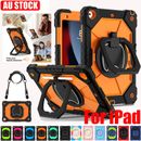 For iPad 5/6/7/8/910th Gen Air Pro Case Kids Heavy Duty Shockproof Strap Cover