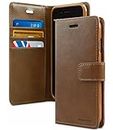 GOOSPERY iPhone 6 Plus Case for Apple iPhone 6 Plus, [Drop Protection] Blue Moon [Wallet Case] PU Leather with Shock Absorbing TPU Casing [ID Card & Cash Holders] (Dark Brown) IP6P-BLM-BRN