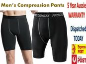 Men Sports Compression Shorts Pants Fitness Under Skin Base Layer Tights Pant 