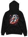 fanideaz Mens NASA Printed Cotton Hooded Neck Regular Fit Hoodie with Side Pockets_Black_2XL