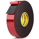 LLPT Double Sided Foam Tape 1 Inch x 50 Feet Multiple Sizes for Automotive Car Trim Strip Gap Filling Mountings Outdoor Indoor Weatherproof Adhesive
