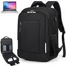 Laptop Backpack 15.6 Inch,Carry On Travel Backpack for Men Women,with USB Charging Port,TSA Friendly Waterproof,College High School Backpack for Teens Boys Business Bookbag, Black