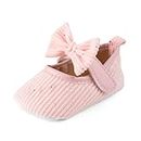 Lillypupp Soft Sole Bowknot Velcro Strap Baby Shoes for Girls. Infant Cream Color Girl Belly Booties Sandals