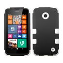 MYBAT Rubberized TUFF Hybrid Case for Nokia Lumia 630/Lumia 635 - Black/Solid