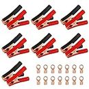 14 Pieces 100A Jumper Cables Boost Clamp Car Battery Charger Clamps, Crocodile Alligator Booster Clamps