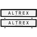 Altrex Number Plate Protectors - Ultimate European Black Lined 6LE