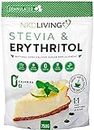 NKD Living Stevia ed Eritritolo – sostituto 1:1 naturale dello zucchero granulato a zero calorie - 750g