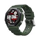 Military Smart Watches for Men Tactical Smart Watch for iphone Compatible Reloj Inteligente Para Hombre 5 ATM Water Resistant, Fitness Tracker with Blood Pressure Heart Rate Monitor Smartwatch, Green