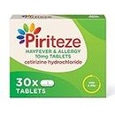 Piriteze Hayfever & Allergy Antihistamine Tablets, Cetirizine, 30s