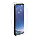 Kheyatoree™ Tempered Glass Protection For Samsung Galaxy S8 Unbreakable Flexible Hammerproof 9H Hardness Nano Red With Installation Kit (1pc)