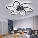 LED Ceiling Fan with Light APP& Remote,Dimmable Living Room Bedroom Ceiling Lamp
