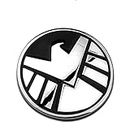 ZXRSJBL Agents of Shield Symbol Badge Logo Car Sticker Emblem Car Decal Auto Motorcycle Sticker 100% 3D Metal Exterior Accessories