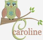 OWL  MACHINE EMBROIDERY DESIGNS FONTS NEW  PES CD Brother Bernina Singer 