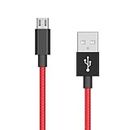 Cisirun Câble de Charge pour PS4 et Xbox One Câble de Charge pour Manette, 3 m, Rouge et Bleu