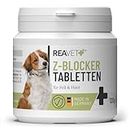 ReaVET Z-Blocker Tabletten 80 Stück, Optimal für Hunde in der Saison I Bewährte Formel mit Bierhefe & Thiamin I 5 Monatsrationen für Hunde Aller Rassen & jeden Alters