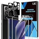 LK Compatible avec Samsung Galaxy Note 20 Ultra Protecteur écran,2 Pièces TPU Protecteur écran et 2 Pièces Caméra Arrière Protecteur,Double Protection, Haute Transparence