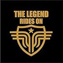ISEE 360 The Legend Rides On Bikes Sticker for Bullet Sides Battery Box Classic Standard Mudguard Decal (10 cm Wide) (Gold)