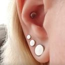 2PCS Small Sizes Basic Daily Ear Expander Tunnels Plugs Surgical Steel Gauges