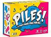 Piles - Card Games - Family Games - for Kids 8 and Up - Games for Adults - Family Game Night - Travel Games - Party Games - Memory Games - 10 Mins