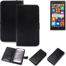 Schutz Hülle für Nokia Lumia 930 Wallet Case + Bumper schwarz Flipstyle Tasche