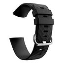 Meyaar Bands Compatible with Fitbit Charge 4/ Fitbit Charge 3 / Fitbit Charge 3 SE, Waterproof Replacement Watch Strap WristBand for Women Men (Black) (Black)