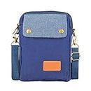 Women Cell Phone Crossbody Bag Small Canvas Travel Purse Shoulder Wallet Pouch Bags for iPhone 11 Pro Max XS Max XR, Galaxy A20S A51 A31 A71 S20 S10 Plus Note 10+ 20 Ultra, Moto LG and More (Blue)
